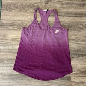 Nike Purple Ombré Racerback Tank Top